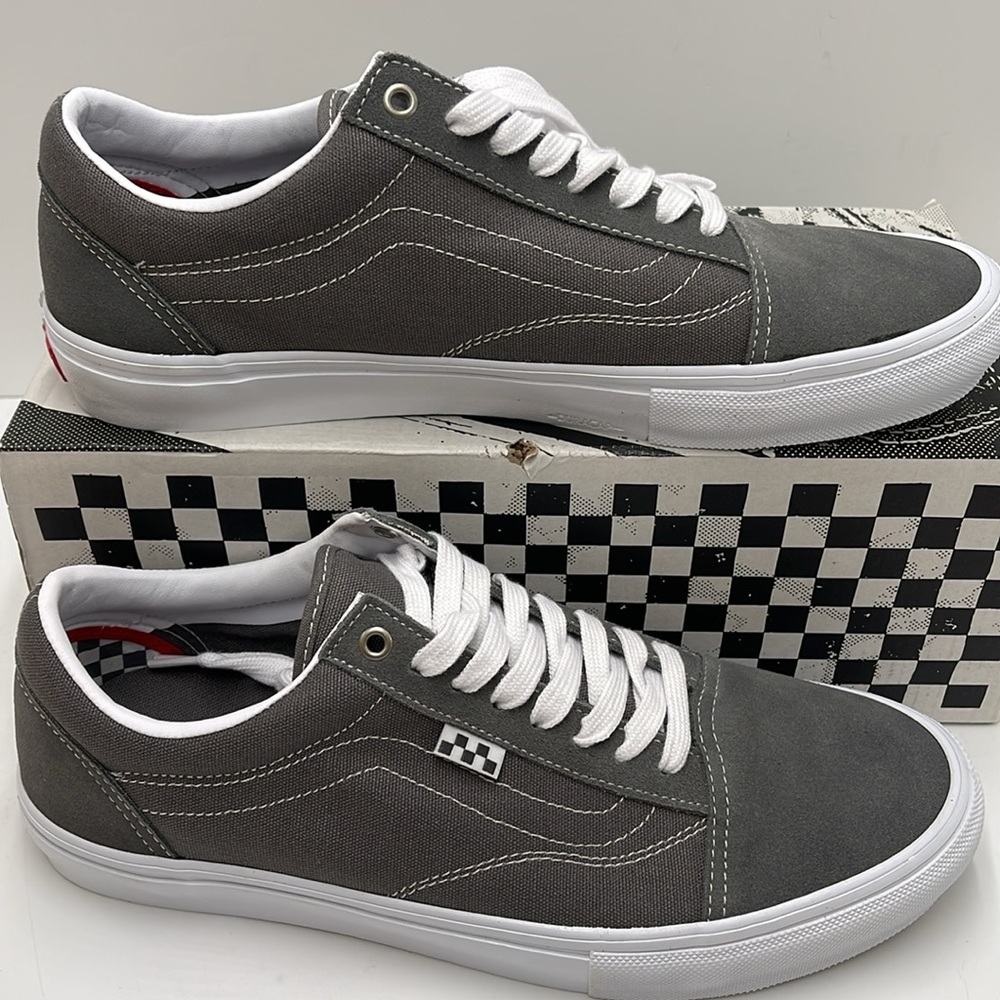 Vans Men’s Skate Old Skool 
Pewter/True White
VN0A5FCB195 Sneakers - Picture 2 of 16